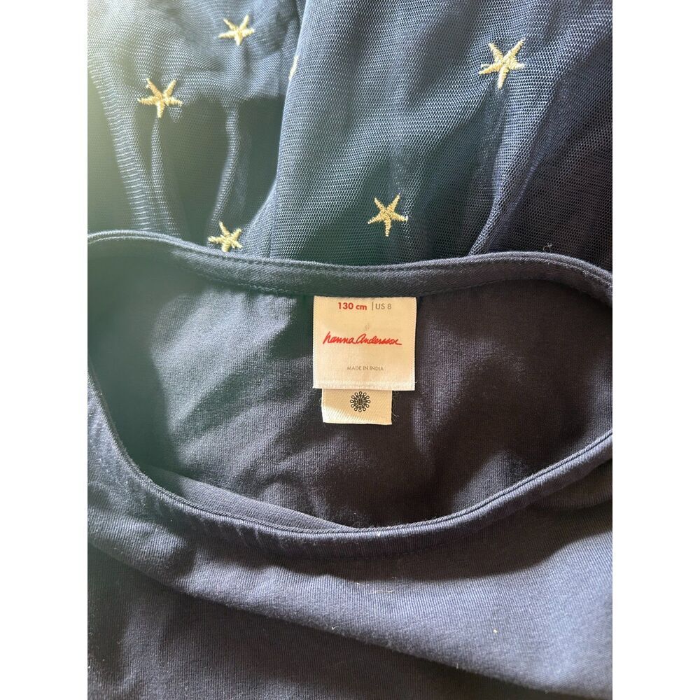 Hanna Andersson Dress Tulle Blue Unicorn Ballerina Long Sleeve Size 8 - Picture 6 of 6